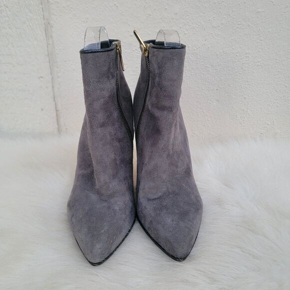 Club Monaco Gray suede ankle booties Womens Size 37 - Picture 1 of 8